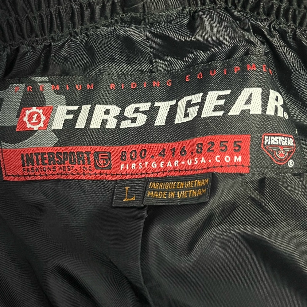 FirstGear Black Rain Pants - Picture 2 of 6